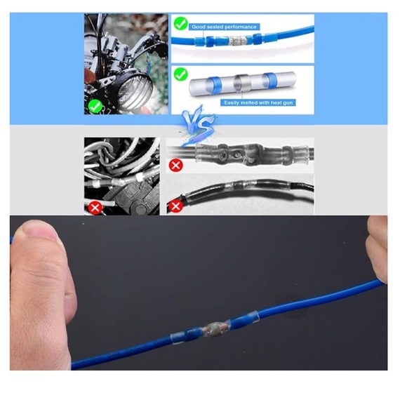 800pcs Solder Seal Wire Connectors Heat Shrink Insulated Electrical Wire - Picture 7 of 7